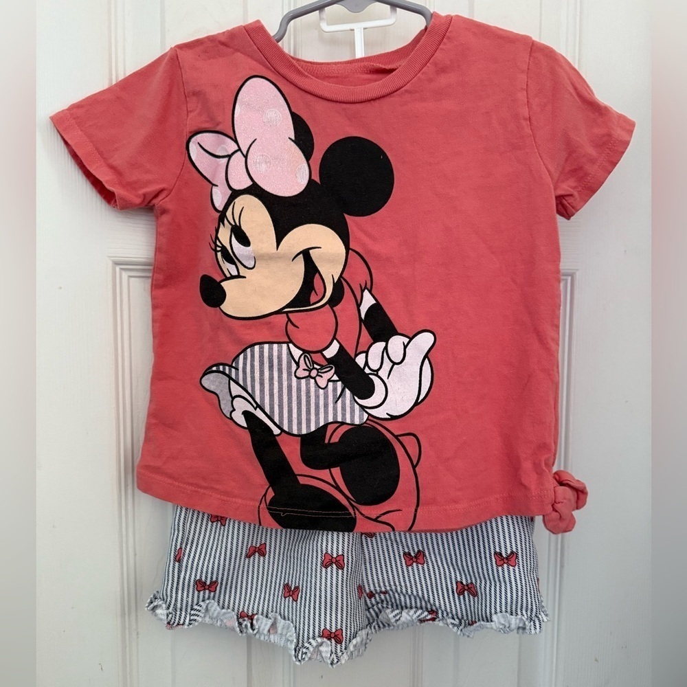 Disney Junior Minnie Mouse Shorts Set - Picture 1 of 9